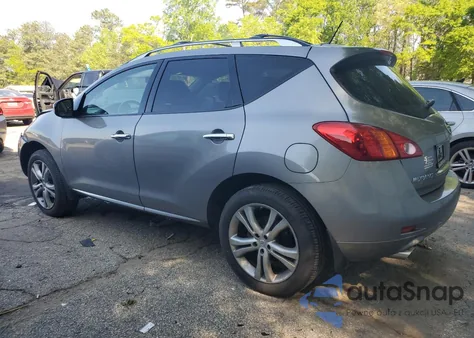 2009 Nissan Murano S z USA, uszkodzony, nr VIN JN8AZ18WX9W116801